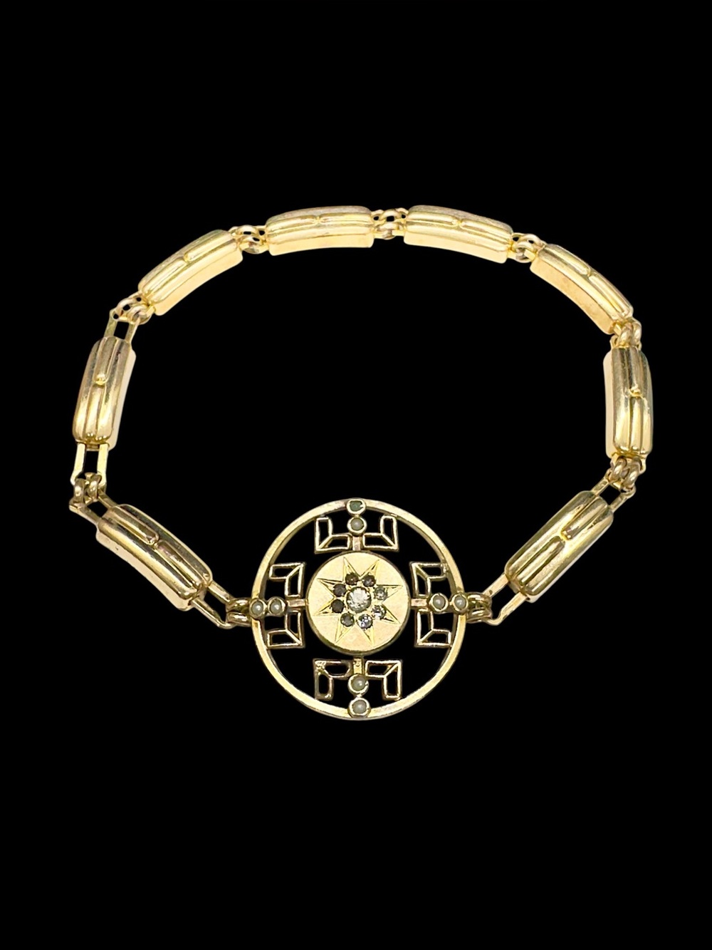 Antique Victorian F.H.S. Co (Foster & Brothers) Gold Filled Bracelet